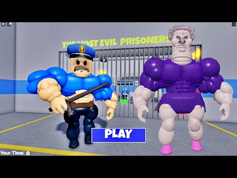 WHAT IF I BECOME MUSCLE GRUMPY GRAN IN 💪 MUSCLE BARRY'S PRISON RUN !!!