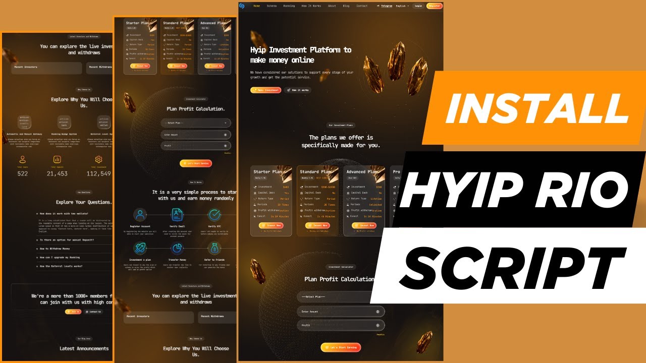How to Install/Setup Hyip Rio - Advanced Hyip Investment Script With ...