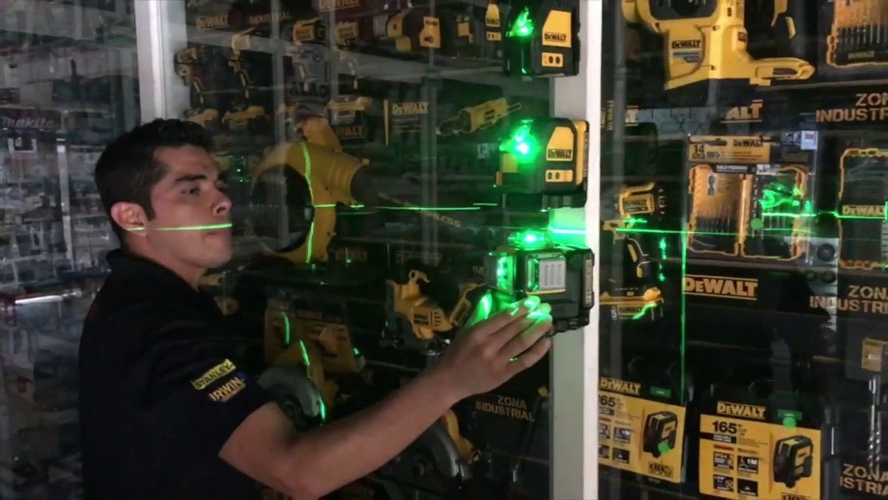 Cómo nivelar piso, paredes, terreno con laser - DeWalt Dw089LG 