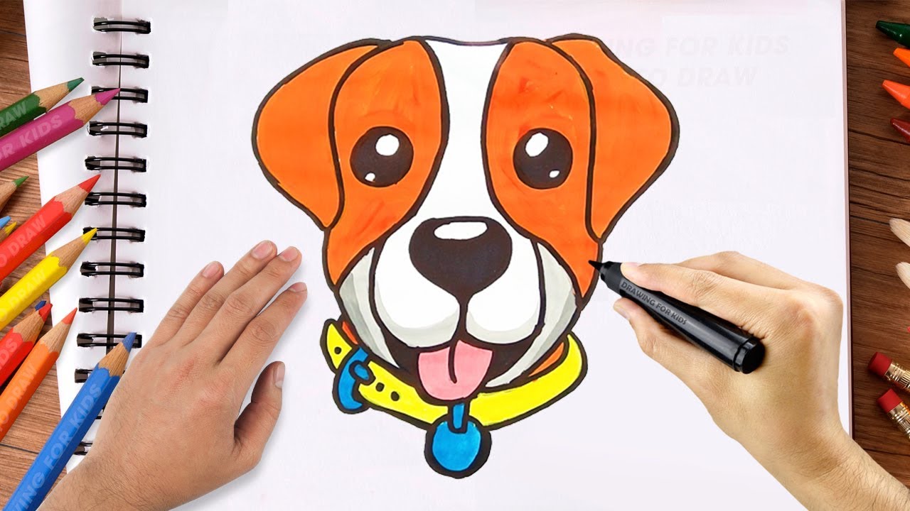 Drawing For Kids How To Draw A Dog Jack Russell Terrier Emoji Youtube