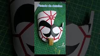 Proceso de creación de la #Máscara de #BlackGoku de #DragonBallHeroes 🦀✨ #Cosplay #GokuBlack #Zamasu