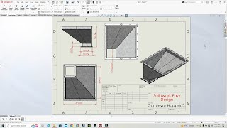 Solidworks Tutorial # 247  Efficient Design Made Easy: SW  for Sheet Metal Conveyor Tapper Hopper