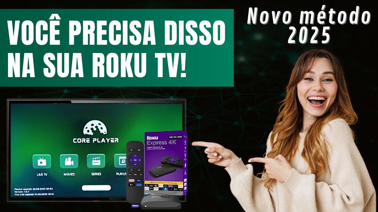 COMO INSTALAR O CORE PLAYER ROKU TV PASSO A PASSO - YouTube