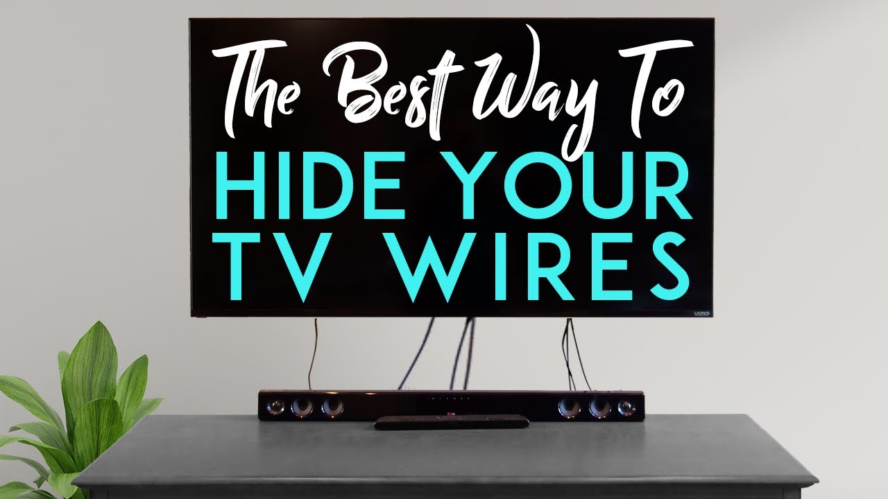 How To Hide TV Wires In Or On The Wall - ECHOGEAR