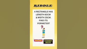 Only 1% Can Solve This Riddle! Find its Perimeter. !#mathriddle #brainteaser #shorts #viral #puzzle