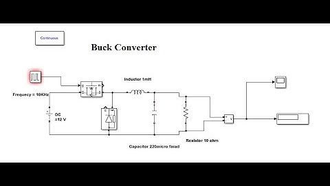 Simulation of buck converter in Matlab Simulink