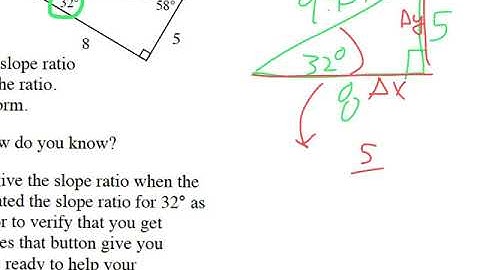 Lesson 4.1.4, 4.1.5 - The Tangent Ratio