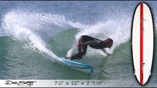 Jeffrey's Bay surfing in style // Signature Board Tech with JBay shaper DES SAWYER  7ft funboard