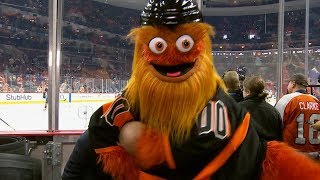 Gritty wreaks havoc on the Flames broadcast