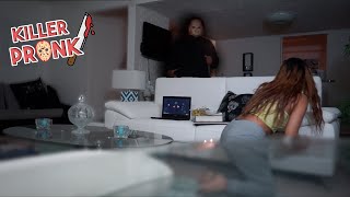 i snuck a KILLER into her house! *she had a TERRIFYING EXPERIENCE*