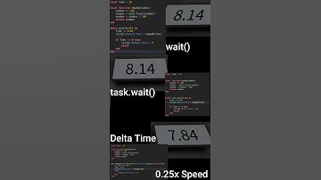 Roblox Delta Time vs task.wait() vs wait()
