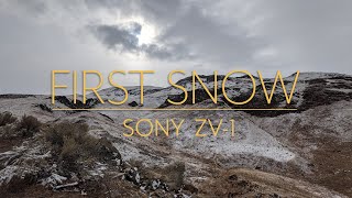 SONY ZV1 Cinematic video  FIRST SNOW