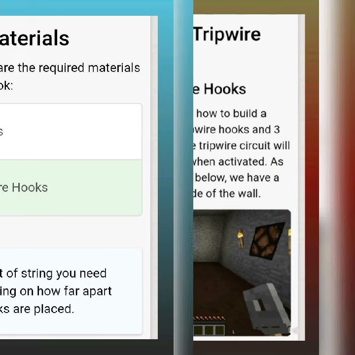 How to Use a Tripwire Hook in Minecraft ?? For Basic Learners - YouTube
