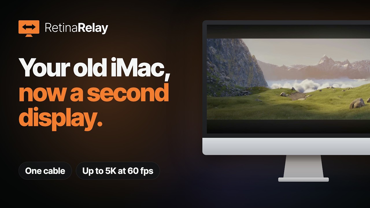 RetinaRelay, una aplicación para poder utilizar un iMac como monitor sin tener que hacerle cirugía cerebral ni nada parecido