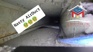 Dirtiest Airduct for today | Clean your Airducts | How to Clean Airducts #oddlysatisfying