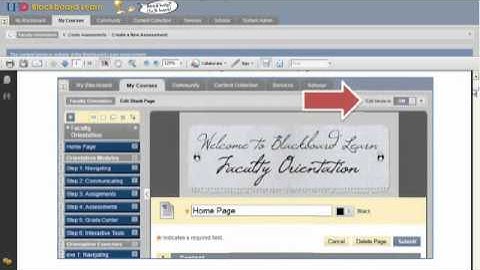 How to Navigate through the Blackboard Learn Faculty Orientation Course