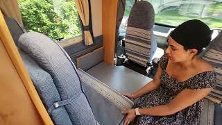 Explore Motorhome Hire - Dining Table to Bed Conversion - Adria Motorhome