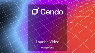 Gendo Launch Video