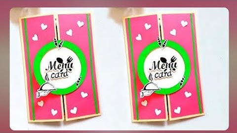 Menu Card design ll Menu Card kaise banaye ll menu card design for school project l #38