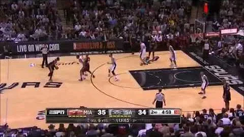Spurs 39-15 Run vs. Heat (2014 Finals Game 5, Duncan wins 5th Championship)