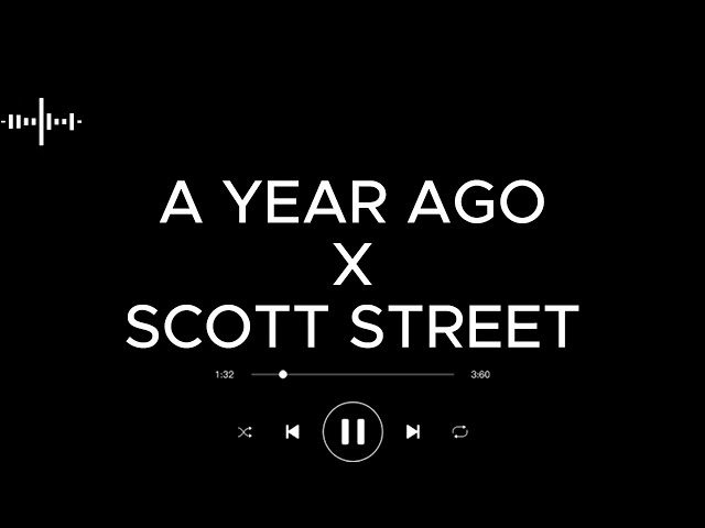 A YEAR AGO X SCOTT STREET speed up/reverb class=