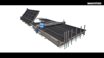 Macotec - AUTOMATIC COMBINED LINE 6M BRIDGE Laminated + Float Monolithic Straight & Shaped Glass