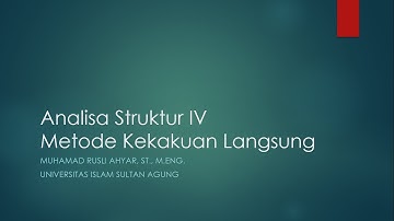 Analisa Struktur Metode Matriks bagian 1