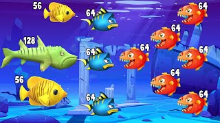 Survival Fish Hungry Games Battles 2⭐ -  All Levels Video Gameplay Mobile Help the Fish screenshot 3