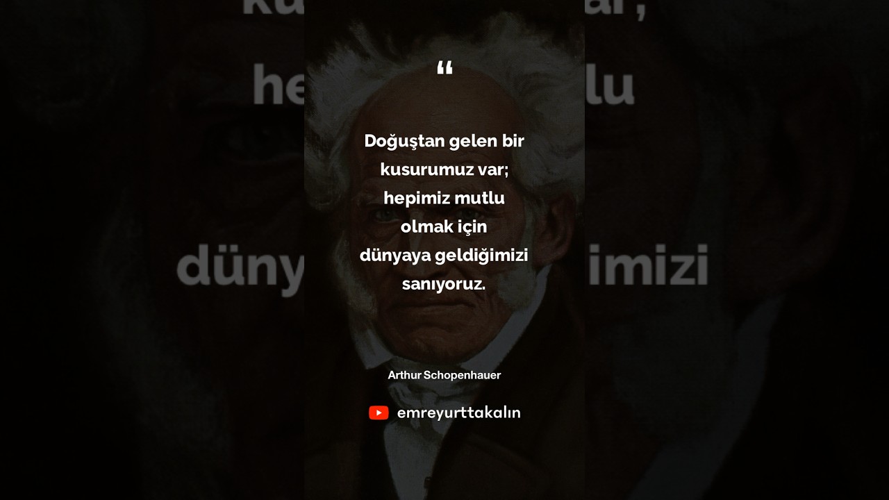 Watch Arthur Schopenhauer on YouTube Watch Arthur Schopenhauer on YouTube
