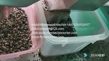 Plastic granule color sorting machine