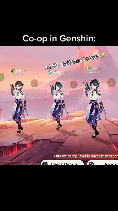 Lvl 1 Xiao😭 #xiao #arlecchino #cyno #scaramouche #genshin #genshinimpact