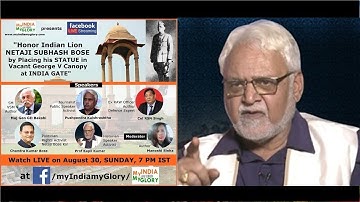 Prof Kapil Kumar: Install Statue of Netaji Bose at Vacant George V Canopy near India Gate