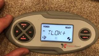 Caldera Vacanza or Hot Spring Hot Spot Keypad Controls
