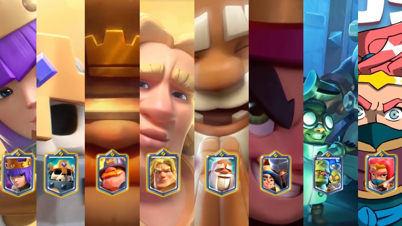 TODOS LOS CAMPEONES CLASH ROYALE 🔥 ALL Clash Royale CHAMPIONS Trailers ...