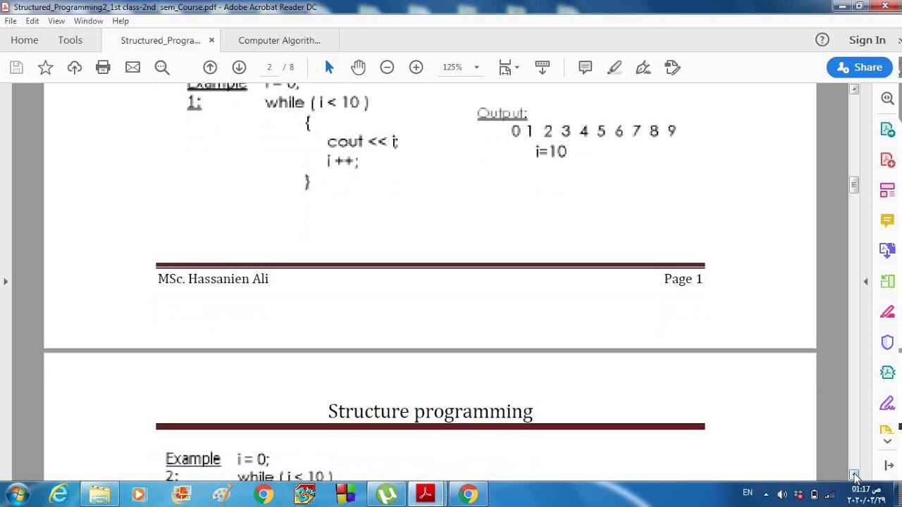 Structure programming 1st stage - YouTube