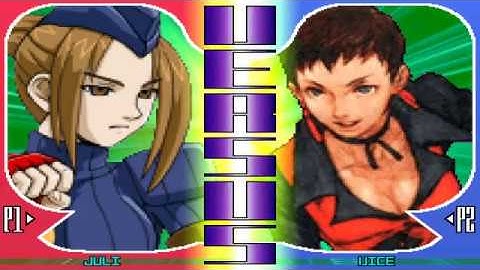 CAPCOM FIGHTING EVOLUTION MAX- JULI & JUNI VS VICE & KING  3-22-20