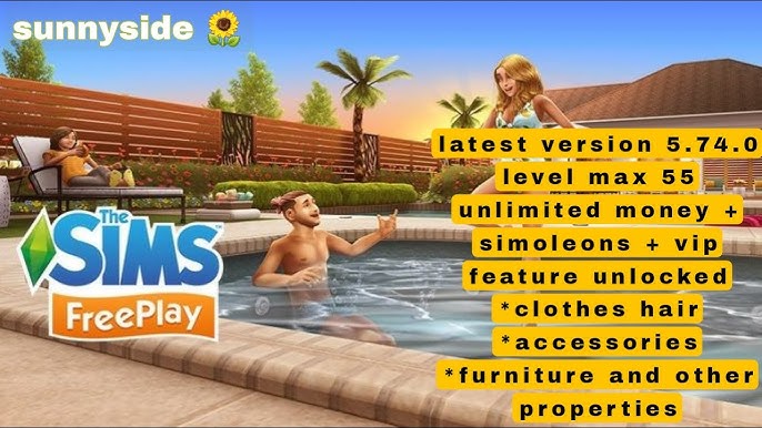 Sims FreePlay MOD APK VIP 15  Unlimited Simoleon Lifestyle 5.81.0