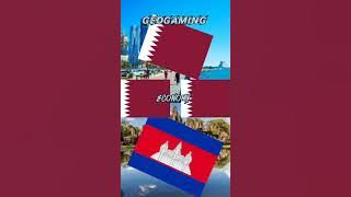 Cambodia vs Qatar | edit #phonk #edit #geography #fiction