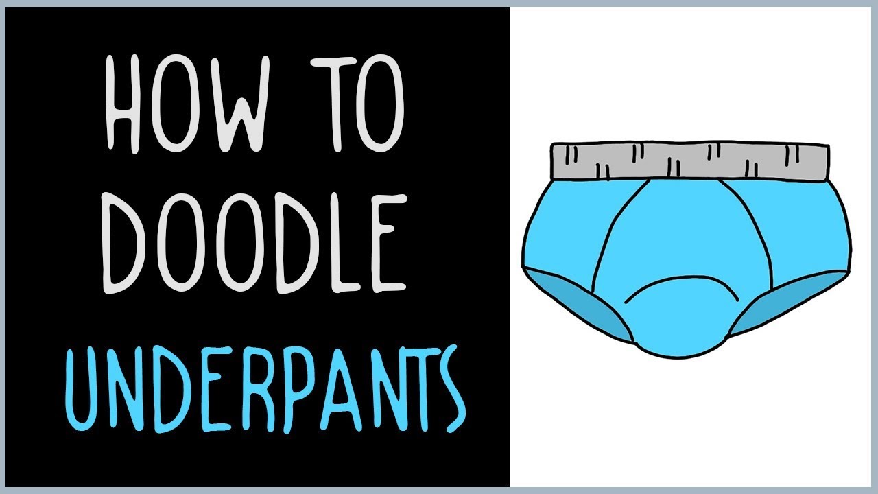 How to draw men's underwear step by step 