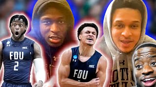 FDU ⭐️’s Demetre Roberts &amp; Grant Singleton talk beating Purdue, Love from fans &amp; more