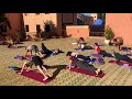 Vinyasa Flow Class Marrakesh Morocco Luxury Yoga Retreat 
