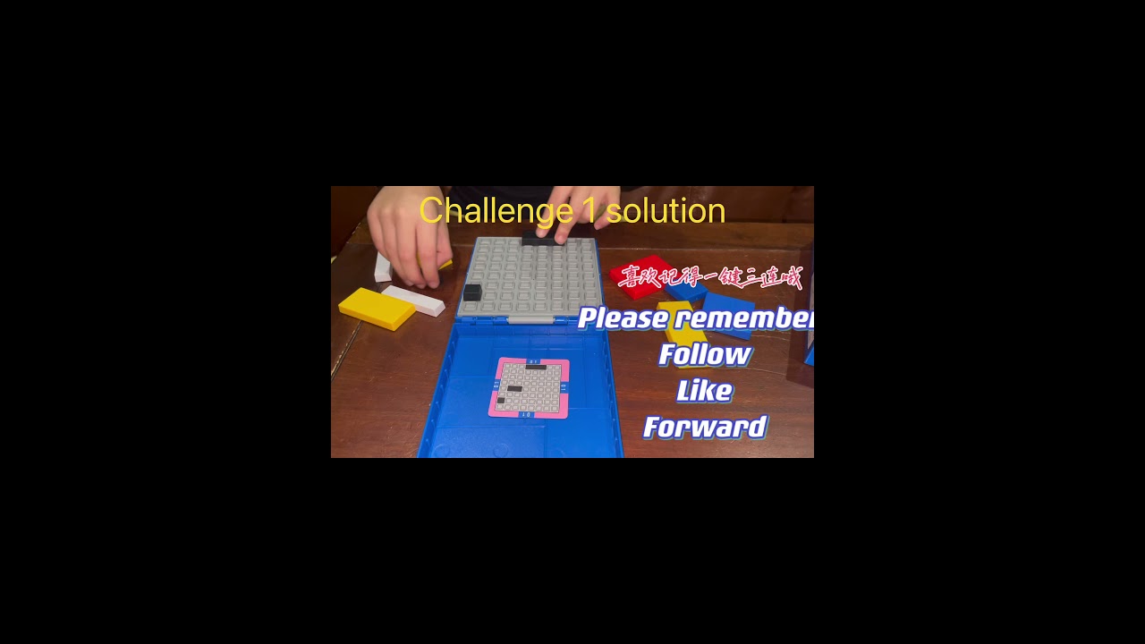 Mondrian blocks blue edition challenges 1-3 solution