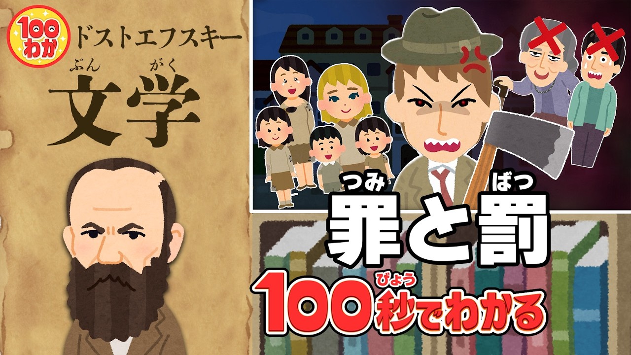 ドストエフスキー「罪と罰」なぜ主人公は罪を犯したのか？【100秒で