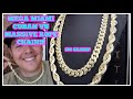 These MASSIVE chains aren't for everyone.. 12MM rope vs. 11.5MM Miami Cuban Link