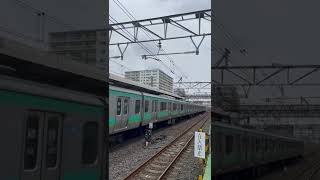 常磐線快速e231系15連我孫子駅到着