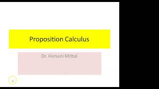 Artificial Intelligence: Knowledge Representation: Proposition Variable