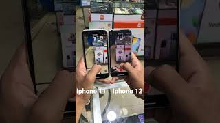 IPHONE 11 Camera Vs IPHONE 12 Camera Test WHO WIN?? #shorts