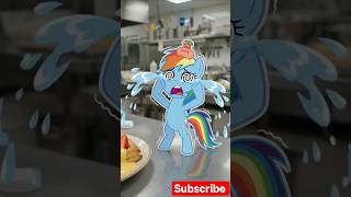 ❤️ Rainbow Dash Funny Pastry Cooking 🥰