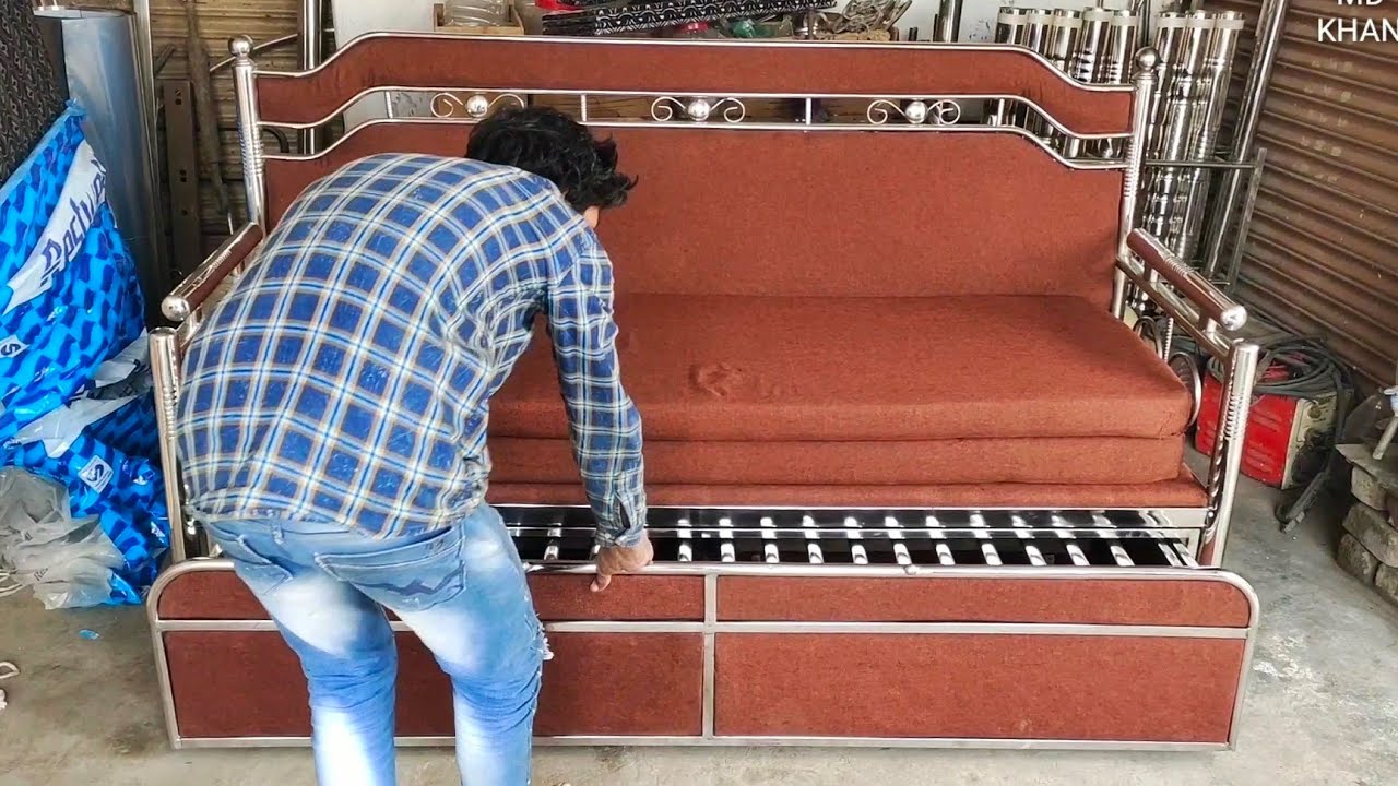 Stainless Steel Sofa Bed Double