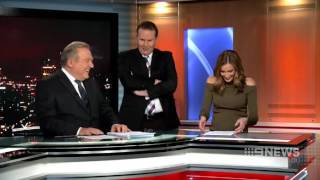 An awkward moment on Nine News Melbourne (1/08/2016)